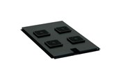 Rackkoffers - Deltaco rack blæser bakke med 4 blæsere - 19-FT1U412
