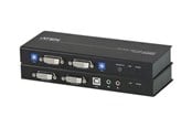 Repeater & zendontvanger - ATEN CE604 USB DVI Dual View Cat 5 KVM Extender (1024 x 768@60m) - CE604-AT-G