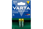 Batterij - VARTA Rechargeable Accu Phone - 2 x AAA - 800 mAh - 58398101402