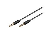 Audiokabel - Pro MiniJack 3.5mm Slim 3P - Zwart - 3m - 4040849691089