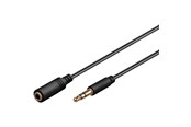 Audiokabel - Pro MiniJack 3.5mm Ext. 3P - Zwart - 3m - 4040849971204