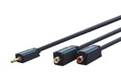Audiokabel - ClickTronic MiniJack m - 2xRCA F - 0.10m - 4040849704925