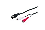 Audiokabel - Pro DIN 5 pins M - 2xRCA M - 1.5m - 4040849500145