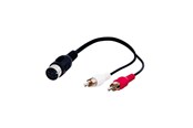 Audiokabel - Pro DIN 5 pins F - 2xRCA m - 0.2m - 4040849500046