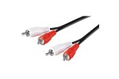 Audiokabel - Pro RCA Stereo Cable - Zwart - 0.5m - 4040849500978