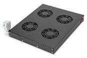 Rackkoffers - DIGITUS DN-19 FAN-4-HO-SW Ventilation Unit for variable 483 mm (19") installation - DN-19 FAN-4-HO-SW