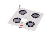 Rackkoffers - DIGITUS Unique rack-dække (ventileret) - DN-19 FAN-4-N