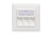 Accessoires - DIGITUS 3-Port Faceplate for Keystones - DN-93821
