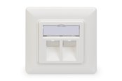 Accessoires - DIGITUS Wallplate for Keystone Modules - DN-93801-1