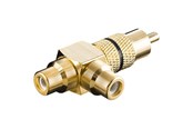 Audiokabel - Pro Audio adapter RCA T-plug - Black - 4040849113871