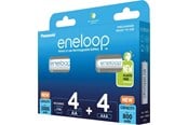 Batterij - Panasonic eneloop BK-KJMCDE44E - Battery - (4 AA batteries 4 AAA batteries) 8 x AA / AAA - NiMH - ( rechargeable ) - BK-KJMCDE44E