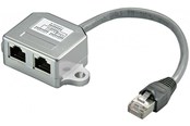 Netwerk - kabel - Pro LAN STP CAT 5e LAN Combiner - Zilver - 0.1m - 7000918