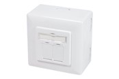 Accessoires - LogiLink NP0039 Cat6 2-Port Network Outlet Box - NP0039