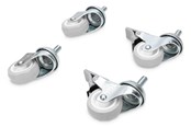 Bureau-accessoires - DIGITUS Lockable castors for standard wall mounting cabinets Unique Set (4 pcs.) - DN-19 CASTOR-WM