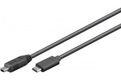 USB-kabel - Pro USB 3.1 C - MiniUSB B - 0.5m: USB 3.1 C - MiniUSB B - 0,5 m - 4040849679896