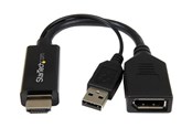 Beelscherm- en tv-kabel - StarTech.com HDMI Aan DisplayPort Converter - HD2DP