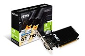 Grafische kaarten - MSI GeForce GT 710 Silent - 2GB GDDR3 RAM - Grafische kaarten - GT 710 2GD3H LP