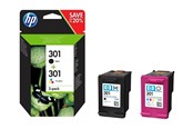 Inkt, toner en verbruiksartikelen - HP 301 / N9J72AE 2-Pack: 0 - Inktpatroon Op kleurstof gebaseerd tricolor - N9J72AE