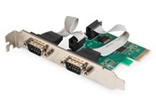 Netwerk-adapter (netwerkkaart, printserver, enz.) - DIGITUS DS-30000-1 2-Port Serial Interface Card PCIe - DS-30000-1
