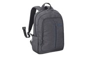 Tassen - RivaCase 7560 Laptop Canvas Backpack 15.6" Grijs - 6901820075602