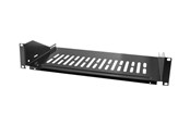 Rackkoffers - LogiLink SF2C45B 19" 40 cm 2U Rack Shelf Zwart - SF2C45B