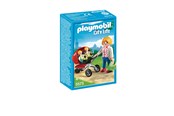 Speelgoedpop - Playmobil Moeder met tweelingkinderwagen - 5573