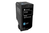 Inkt, toner en verbruiksartikelen - Lexmark cyan - original - tonerpatron - 74C20CE