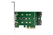 Harde schijf accessoires - StarTech.com 3PT M.2 SSD Adapter Card - 1x PCIe (NVMe) 2x SATA M.2 PCIe 3.0 - PEXM2SAT32N1