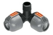 Tuin wateren - Gardena Angle Piece 25 mm x 3/4" male thread - 2783