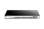 Switch - D-Link DXS-1210-16TC 12x 10GBase-T including 2x SFP+ and 2x combo 10 Gigabit SFP+ Smart Switch - DXS-1210-16TC