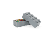 Kinderkamer - LEGO STORAGE BRICK 8 - Gemiddeld STONE Grijs - RC4004SG