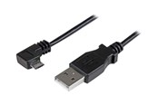 USB-kabel - StarTech.com 6ft USB A to Right Angle Micro-USB Charge Sync Cable M/M 24AWG - USBAUB2MRA