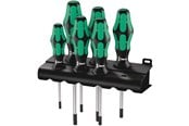 Handgereedschappen - Wera 367/6 TORX® Schroevendraaierset Kraftform Plus en rek 6 stuks - 05028062001