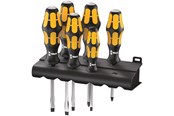 Gereedschap - Wera 932/918/6 Screwdriver set Kraftform : Chiseldriver and rack 6 pieces - 05018287001