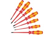 Handgereedschappen - Wera 160 iss/7 screwdriver set kraftform plus Series 100. with reduced Blade diameter and smaller handle diameters 7 pieces - 05135961001