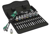 Gereedschap - Wera 8100 sa 6 zyklop speed ratchet set 1/4 drive metric 28 pieces - 05004016001