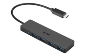 USB hub - I-Tec USB-C Slim Passive Hub - 4-Port - USB 3.0 - 20 cm cable USB hub - 4 - USB 3.0 - Zwart - C31HUB404