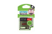 Papier, fotopapier en etiketten - DYMO D1® High Performance / Durable Labels 12mm x 3m Roll Wit Print on Rood Self-Adhesive Labels for LabelManager Label Printers Authentic - 1978366