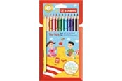 Schrijf- en tekengerei - STABILO Trio thick wallet of 12 colored pencils - 3168070203121
