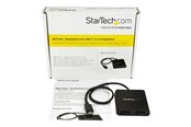 Beelscherm- en tv-kabel - StarTech.com USB-C Aan DP Multi Monitor Splitter - USB Type-C 2-Port MST Hub - MSTCDP122DP
