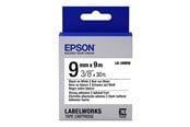 Papier, fotopapier en etiketten - Epson LK-3WBW Label Cartridge Strong Adhesive Black/White 9mm (9m) - C53S653007