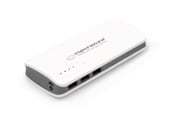 Powerbank - Esperanza POWER BANK RADIUM 8000MAH WHITE/GRAY Powerbank - Wit - 8000 mAh - EMP106WE