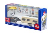 Speelgoedauto - SIKU Siku 1:55 auto met caravan - 319-2542