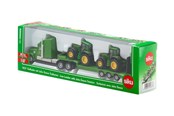 Speelgoedauto - SIKU 1:87 Low Loader With John Deere Tractors - 1837