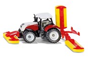 Speelgoedauto - SIKU Steyr with Poettinger mower combination - 1672