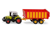 Speelgoedauto - SIKU 1650 Claas Tractor with Silage Wagon 1:72 - 541671