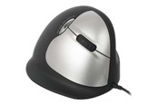 Muis - R-Go Tools R-Go HE Mouse Vertical Mouse Large Right - Ergonomische muis - 5 knoppen - Zilver - RGOHELA