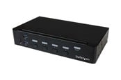 KVM Switch - StarTech.com 4-Port DisplayPort KVM-schakelaar With Built-in USB 3.0 Hub - 4K - SV431DPU3A2