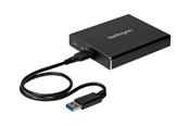 Harde schijf array - StarTech.com Dubbele sleuf behuizing voor M.2 NGFF SATA SSD's - USB 3.1 (10Gbps) - RAID - SM22BU31C3R