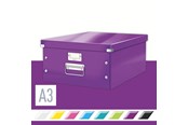Archivering & Opslag - Leitz Click & Store WOW Grote Opbergdoos Paars - 60450062
